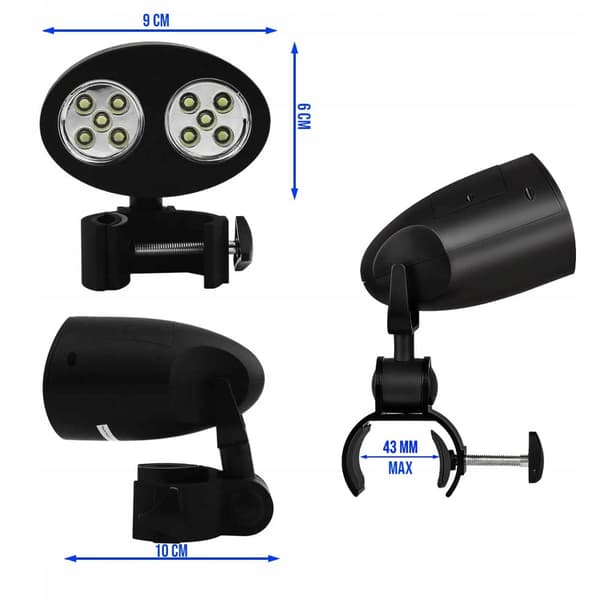 LED-lampe grillbelysning BBQ-lampe TIL grillbelysning 10 LED stærk