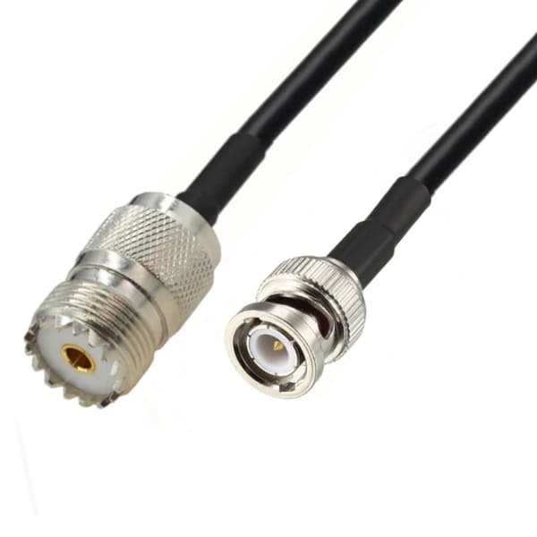 Antennekabel BNC-stik / UHF-fatning H155 20m