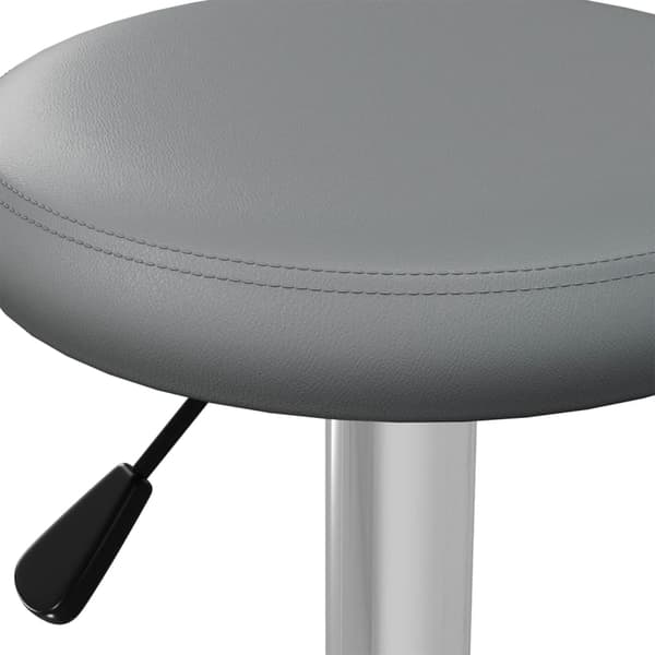 vidaXL Barstolar, set om 2, grå, konstläder