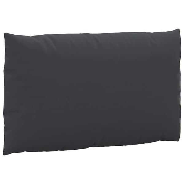 vidaXL pallehynder til sofa, sæt med 3, sort, stof