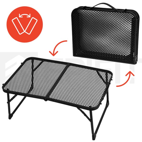 Hopfällbart campingbord i aluminiumhölje FLIP 60
