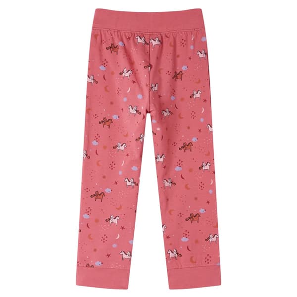 Barnpyjamas med lång ärm, rosa, 92