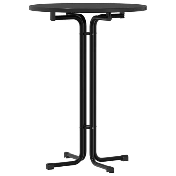 vidaXL spisebord, sort, Ø80x110 cm