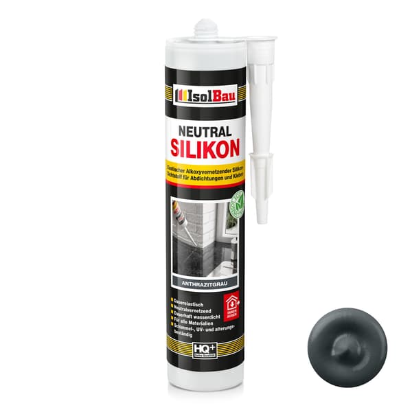 IsolBau Neutral Silikon Antracit Neutralkisel 1 x 300ml