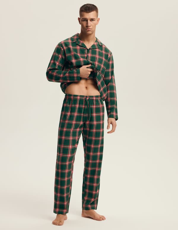 Nut Henderson herrpyjamas | Grön M