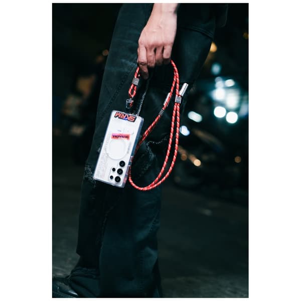 Universal telefonsnor 2-i-1 kabel Skinarma Dyno Ve USB-C/USB-C sort