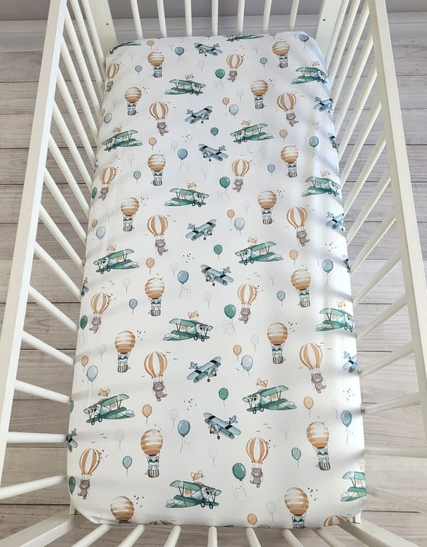 Bomuldslagen til tremmeseng 120x60 cm - Sky Adventure
