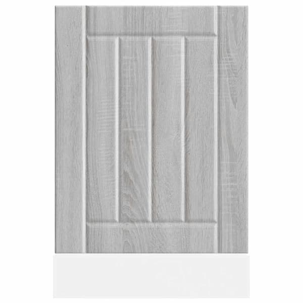 vidaXL opvaskemaskinepanel, Lucca, Sonoma grå eg