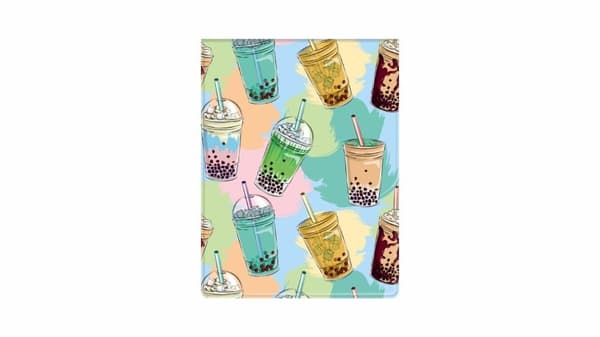 Studentdokumentomslag pion bubble tea