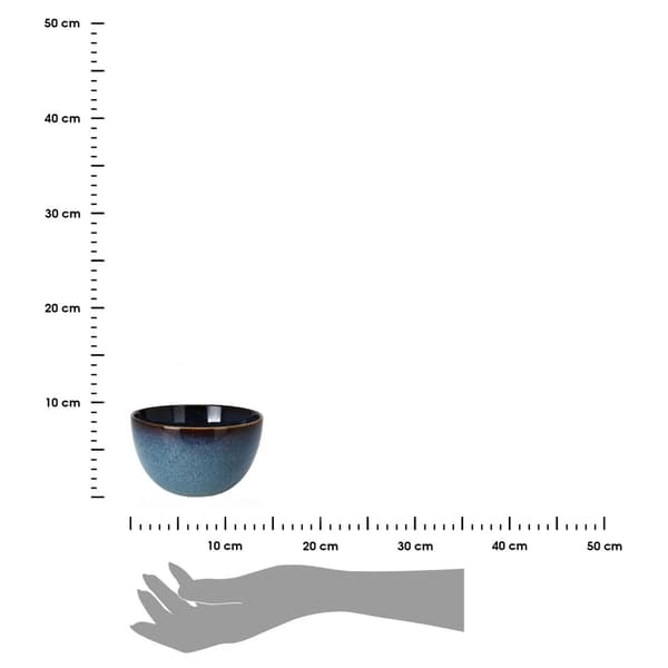 Ocean Stone Keramisk Skål, Blå, 660 ml