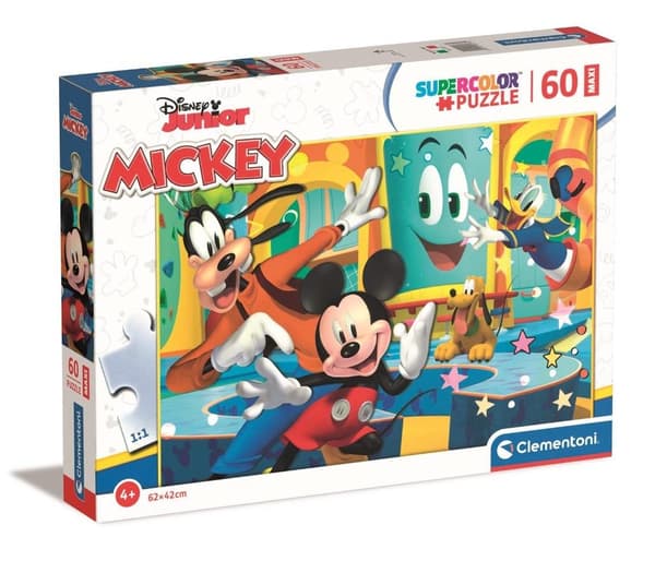 Puslespil 60 Maxi Super Farve Mickey