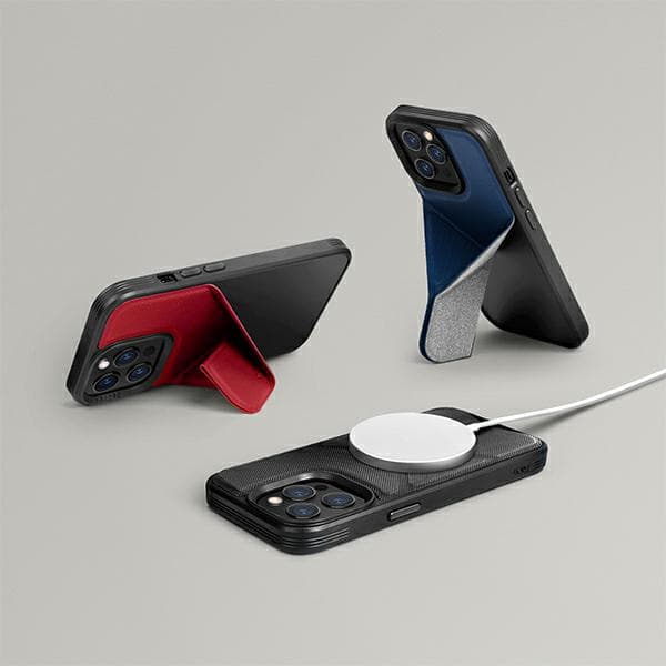 UNIQ Transforma MagSafe -telinekotelo iPhone 13 Pro Maxille, punainen