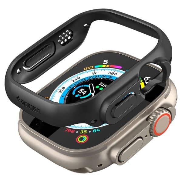 Spigen Thin Fit-etui til Apple Watch Ultra 49 mm, sort
