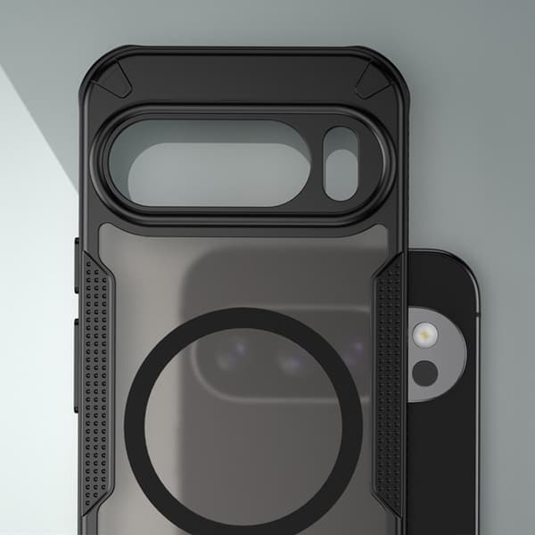 Matt cover til Google Pixel 10 Pro XL, til MagSafe, sort