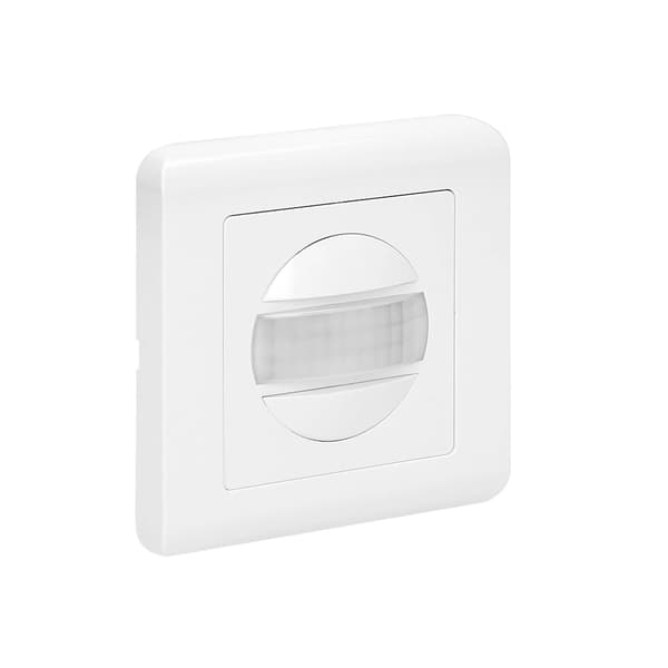 Infälld rörelsesensor för ramlåda 160° 300W vit