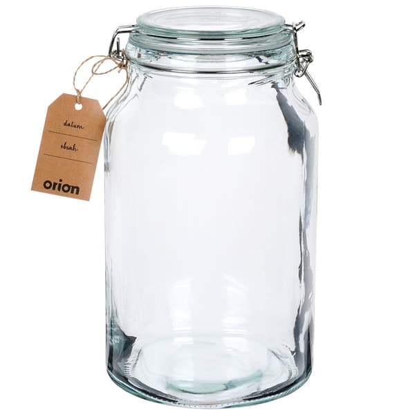Patentglasburk med klämma 4,2 l