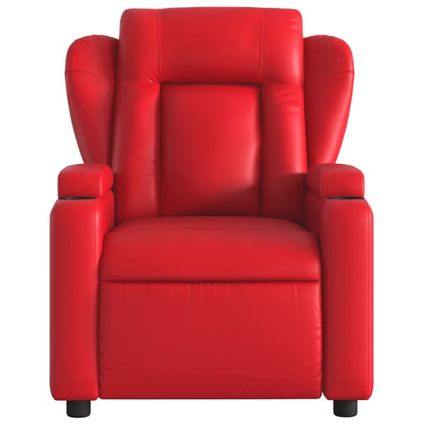 vidaXL Massagefåtölj röd konstläder