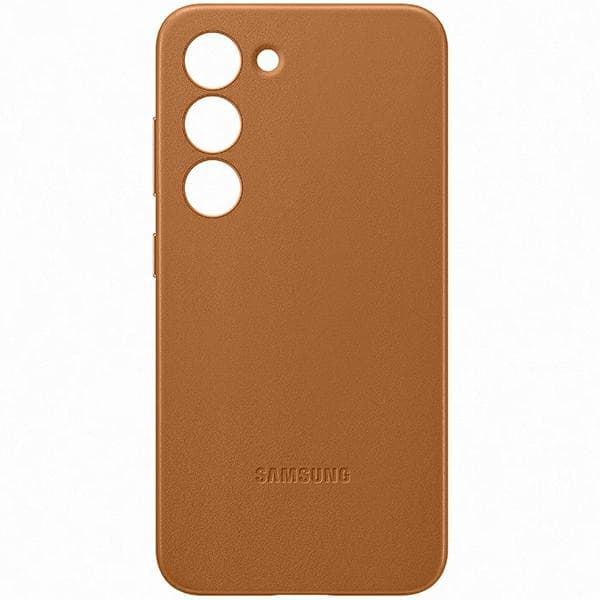 Samsung Läderfodral till Galaxy S23+ kamel