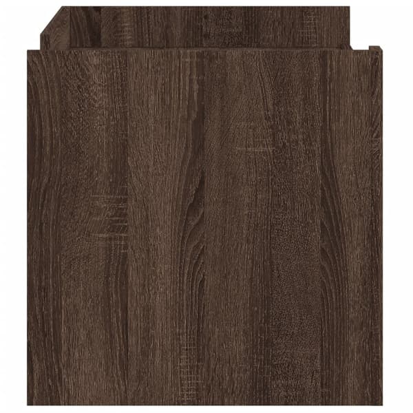 vidaXL sofabord brunt egetræ 100x50x50 cm
