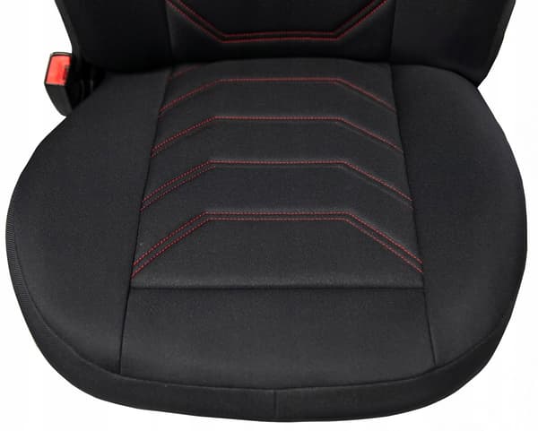 Comfort Plus bilsätesöverdrag SET RÖDA