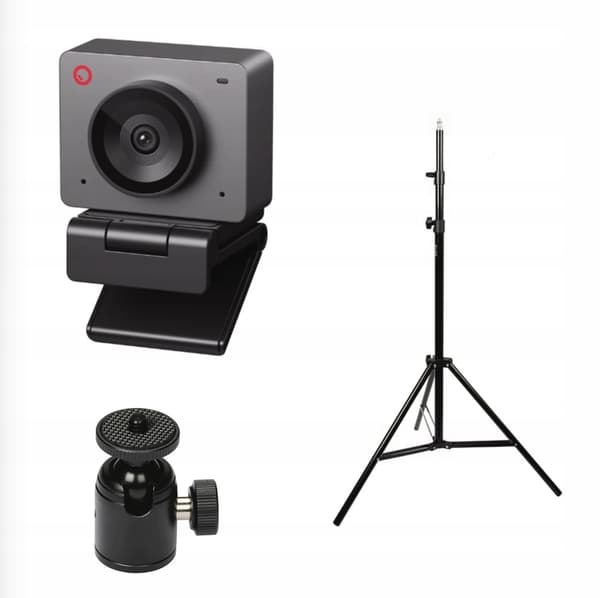 Obsbot Meet SE FHD Grå Webcam + 165 cm Stativ + Kulled