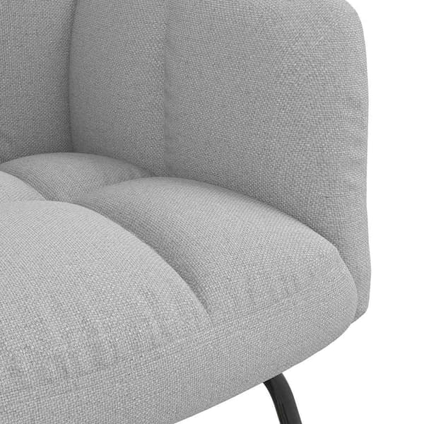 vidaXL Keinutuoli pilvenharmaa kangas