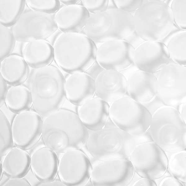 Antislip duschmatta transparent 52x52 cm