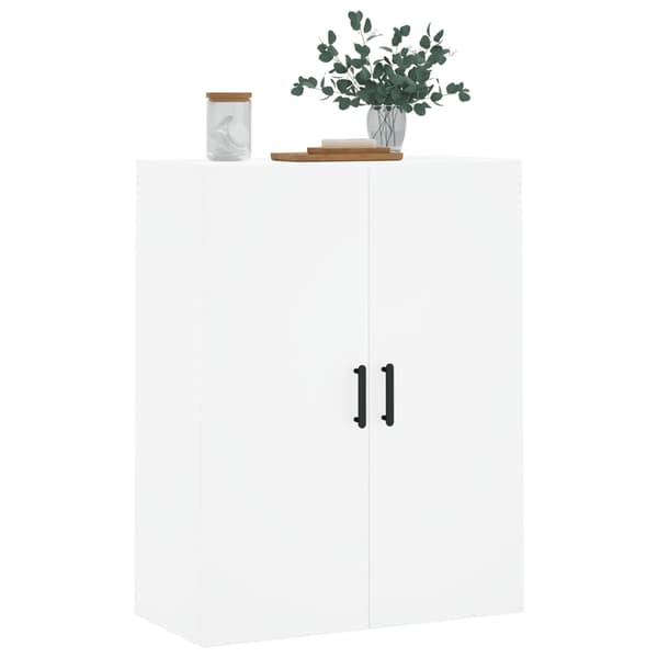 vidaXL Väggskåp vit 69,5x34x90 cm