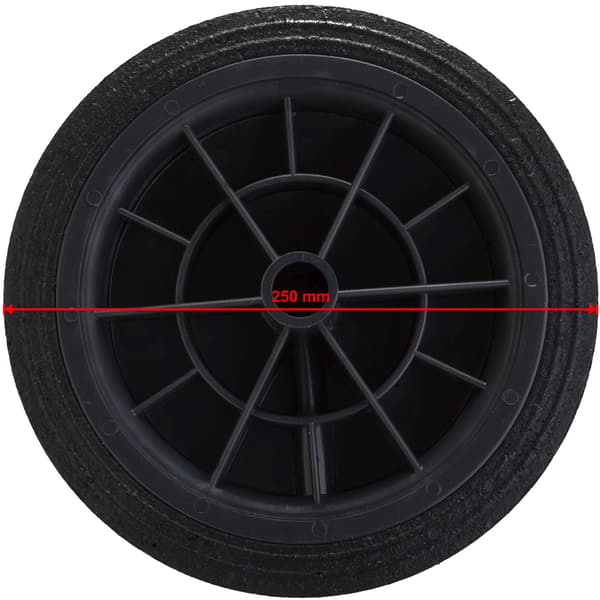 Hjul för gummiavfallsbehållare, diameter 250 mm