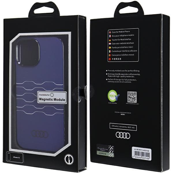 Audi IML MagSafe-etui til iPhone 15, marineblå