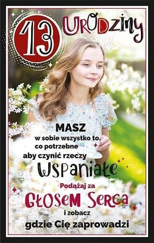 Syntymäpäiväkortti 13 U99