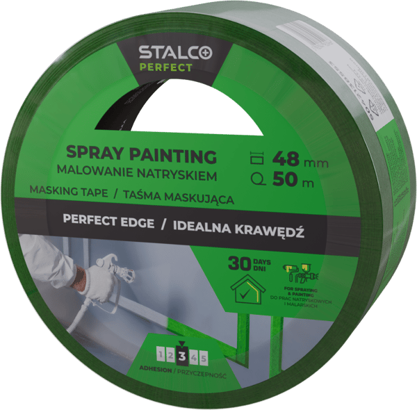 Stalco maskeringstejp för spraymålning 48mm x 50m Perfekt