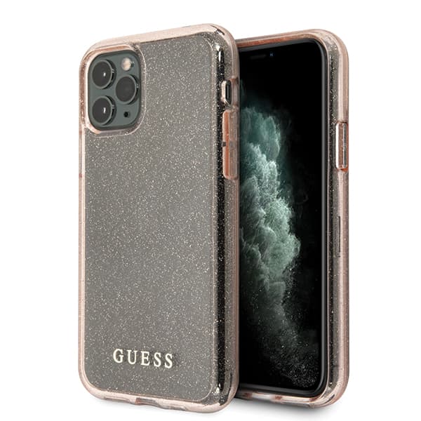 Guess Glitter iPhone 11 Pro cover, lyserød