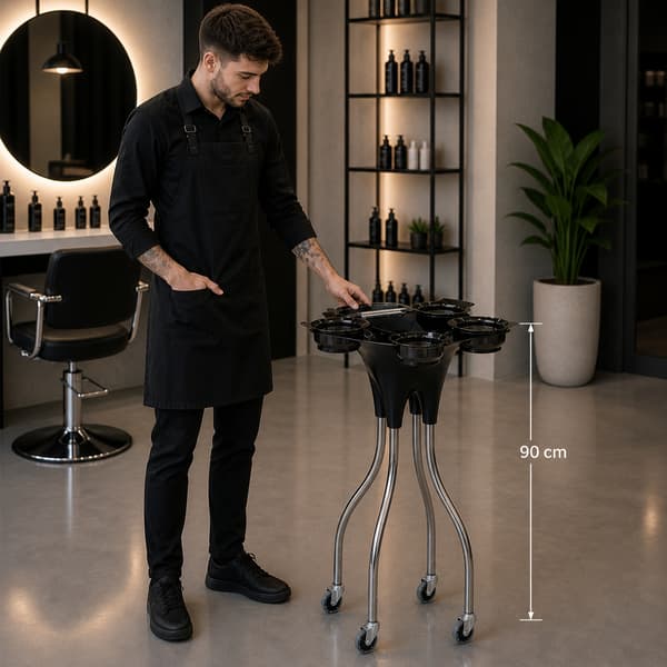 Frisørassistentvogn til farvning af kosmetik til SPA-salonens stativ