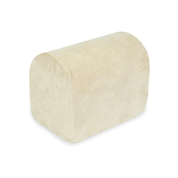 Lekplatskulle i sammet, mjukt beige skum