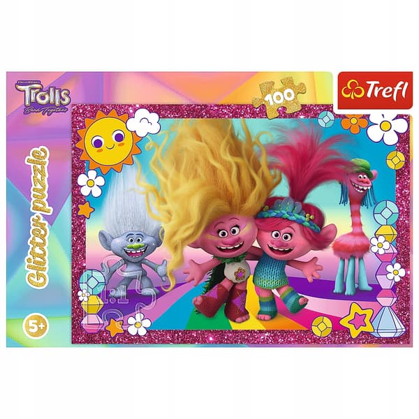 100 Glitter glitterabilt troll universel trolde figur