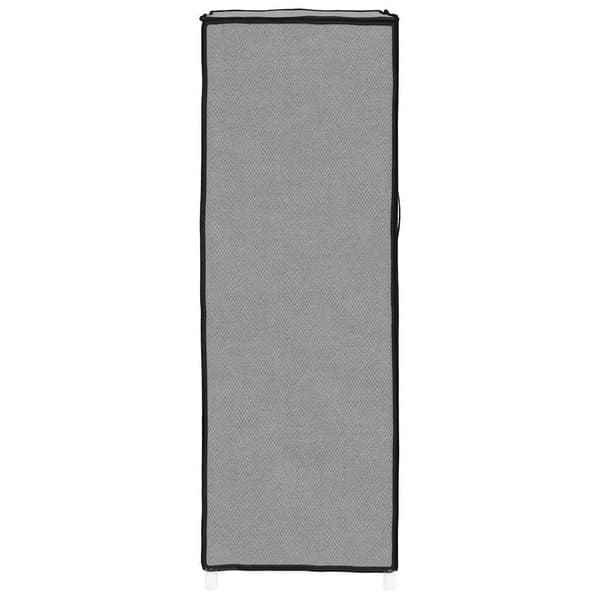 vidaXL skoskab, grå, 60x28x90 cm, stof
