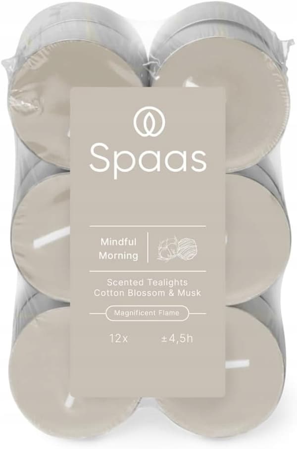 Spaas doftljus i 12-pack 4,5 timmar Mindful Morning