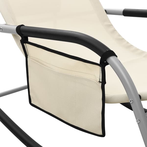 vidaXL Deckchair, Textilene, Kermanharmaa