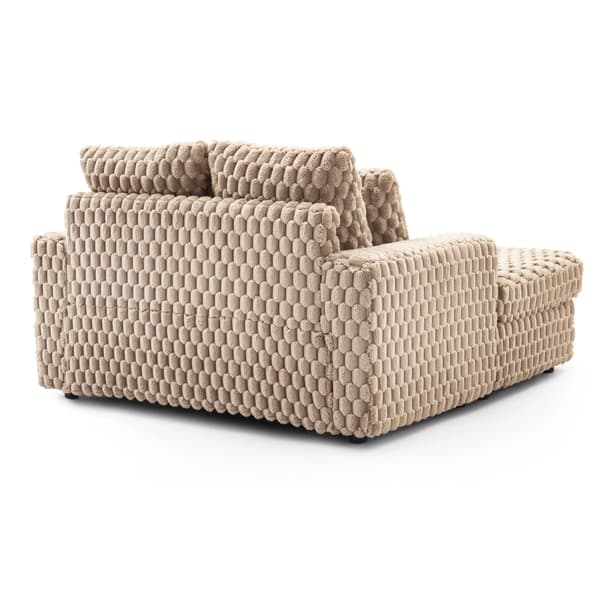 KOBEL Brun Plys Moderne Sofa Lounge Lænestol