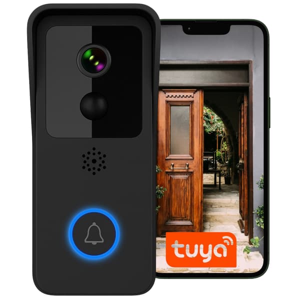 Trådløs videodørklokke T32-BB Sort
