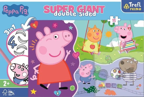 PUSLESPIL 15 KÆMPE MØD DEN GLADE PEPPA GRIS 42003