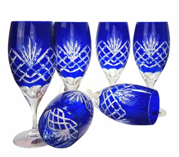 Koboltkrystal ølglas 500 ml ananas