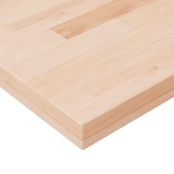 vidaXL hylde, 60x20x4 cm, ubehandlet massivt egetræ