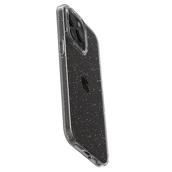 Spigen Liquid Crystal Glitter Cover til iPhone 15 Pro Max, Klar med Glitter