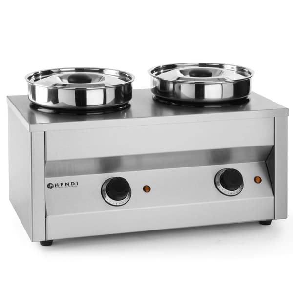 Thermosystem Elektrisk Sopp- och Såsvärmare 2 x 4,2L - Hendi 201206