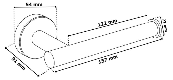 Vost musta wc-paperiteline