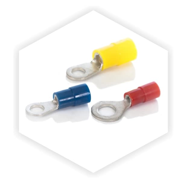 TRYTITE Isolerad ringterminal 1,5 - 2,5 mm2 Blå M5 Ring 100 st