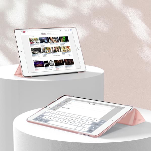 Fodral för iPad 9,7" 2018/2017 (6:e/5:e generationen), Smartcase, roséguld