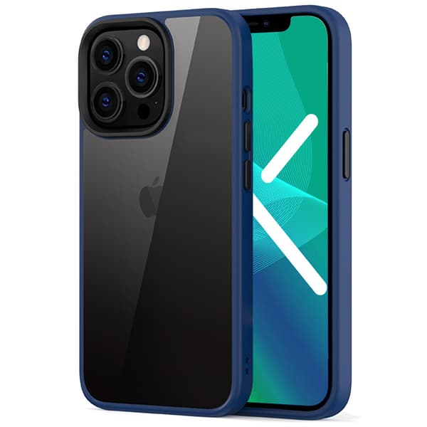 Fodral för iPhone 13 Pro, ERBORD Hybridskal, blå